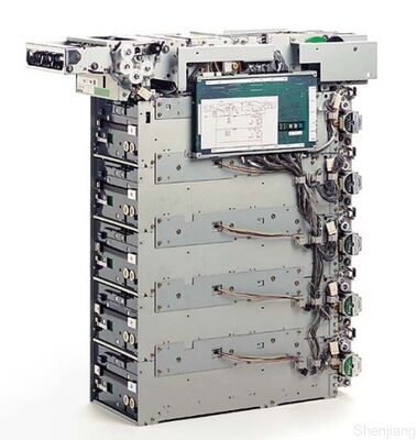 توزیع‌کننده چند کاستی رسانه فوجیتسو F510 با حداکثر 6 کاست، ظرفیت 18000 اسکناس نو و دسترسی سرویس از جلو یا عقب