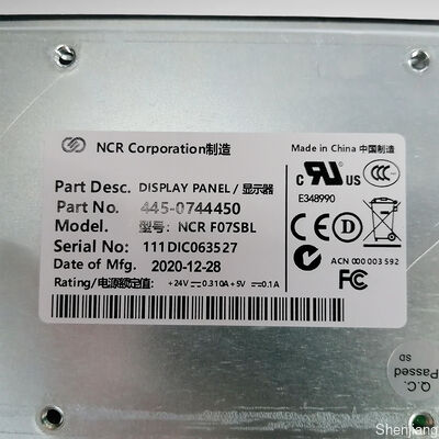 445-0744450 لیست قطعات NCR FO7SBL DISPLAY PANEL NCR
