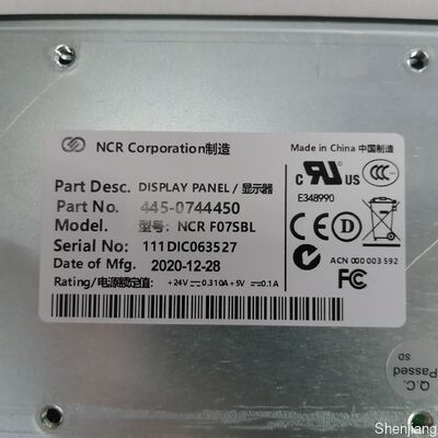 445-0744450 لیست قطعات NCR FO7SBL DISPLAY PANEL NCR