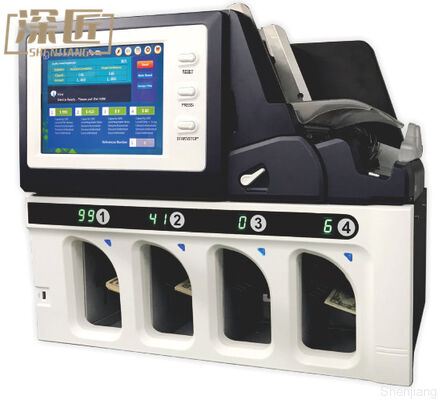 شنجیانگ چند ارز 4+1 اسکناس تناسب اندام مرتب کننده اسکناس دستگاه مرتب سازی پول نقد