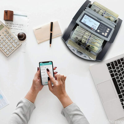 دستگاه شمارش پول نقد با ارزش ترکیبی و تشخیص اسکناس دوگانه بارگیری از بالا