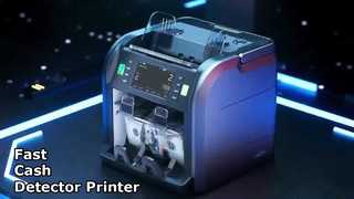 ردیاب اسکناس چند ارزی قابل حمل SJ668 با چاپگر و ضمانت مادام العمر